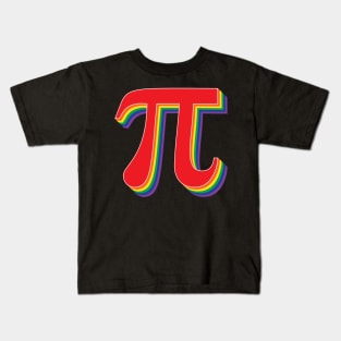 Rainbow Pi π Kids T-Shirt